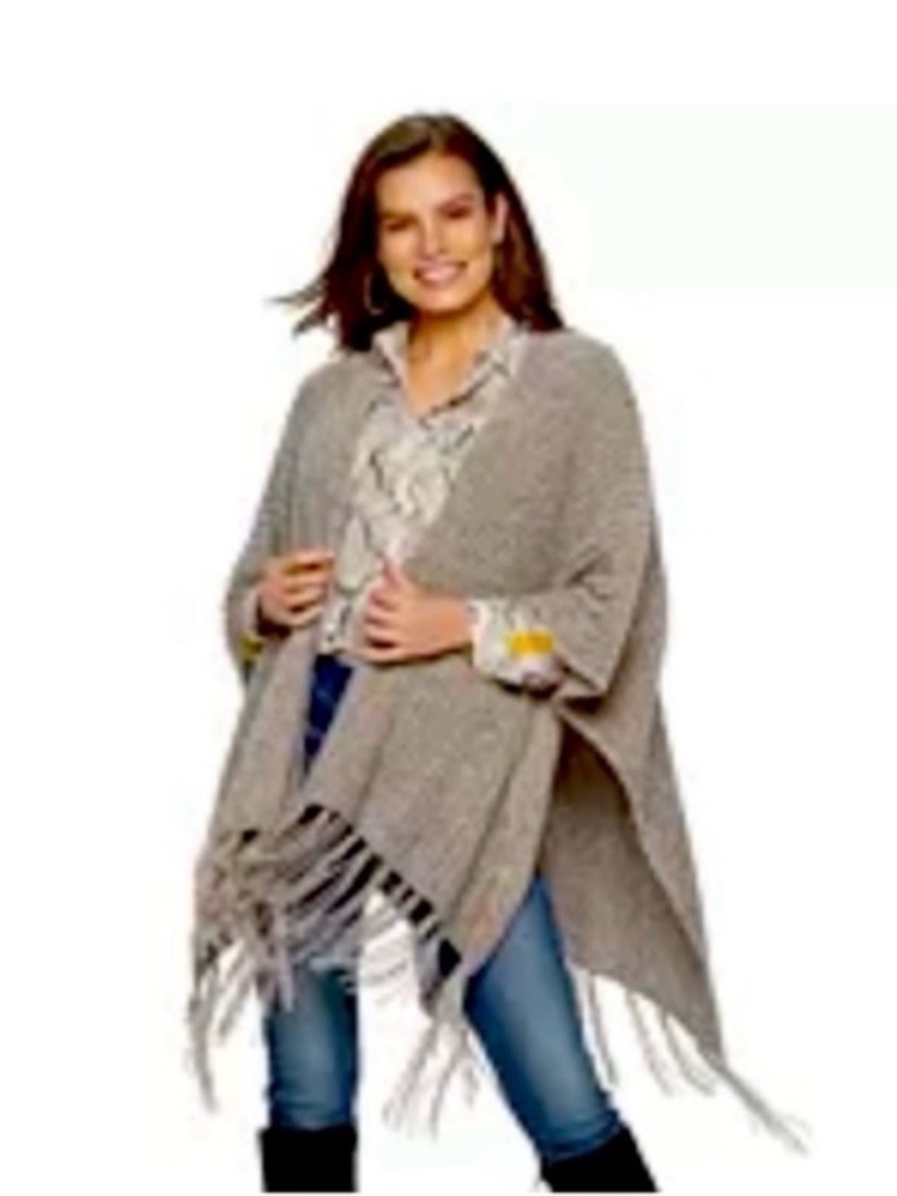 Women's Apt. 9 Chenille Ruana Topper Wrap NWT